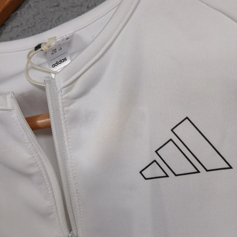 Adidas Golf Dress Women's XL White Aeroready Short Sleeve Zip New‎ - Picture 4 of 12